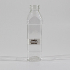 Garrafa PET 200ml quadrada
