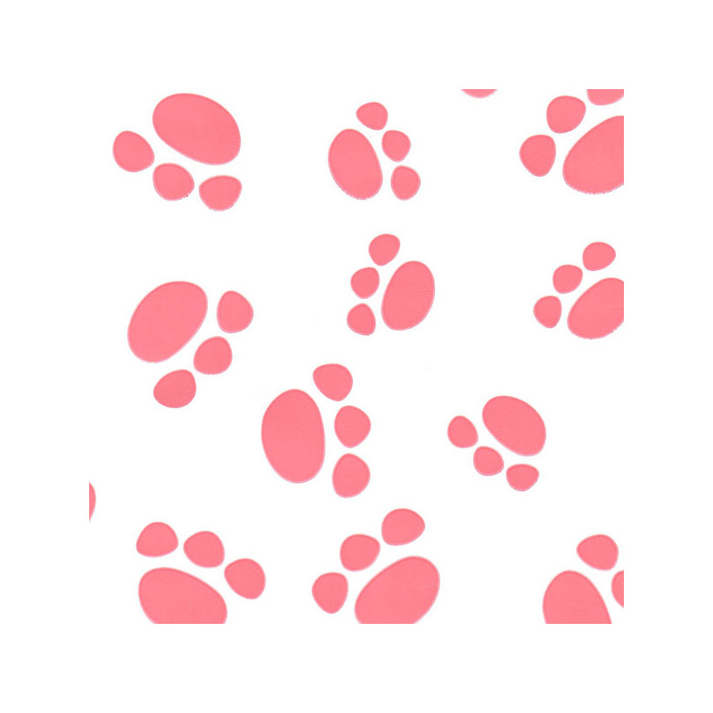 papel de embrulho liso branco pegadas4