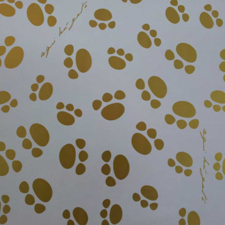 papel de embrulho liso branco pegadas5