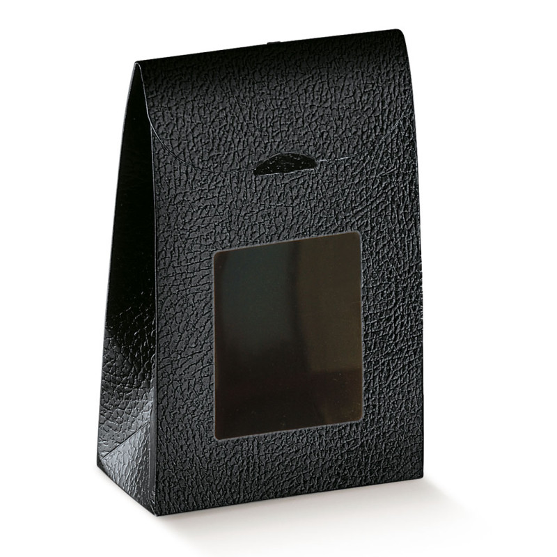Saco com janela 90x45x130mm Pelle Nero