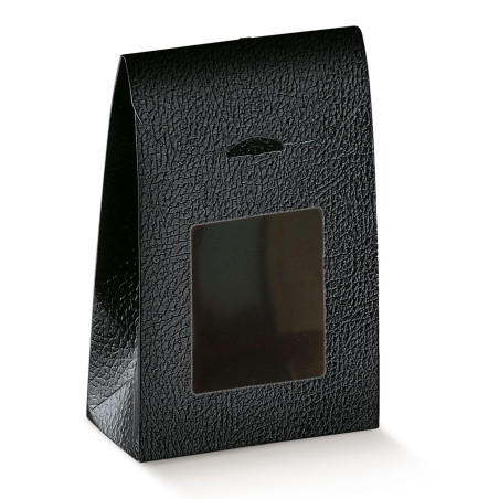 Saco com janela 90x45x130mm Pelle Nero