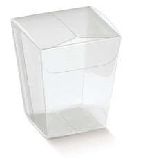 Caixa acetato transparente bicchierino 33x33x50mm