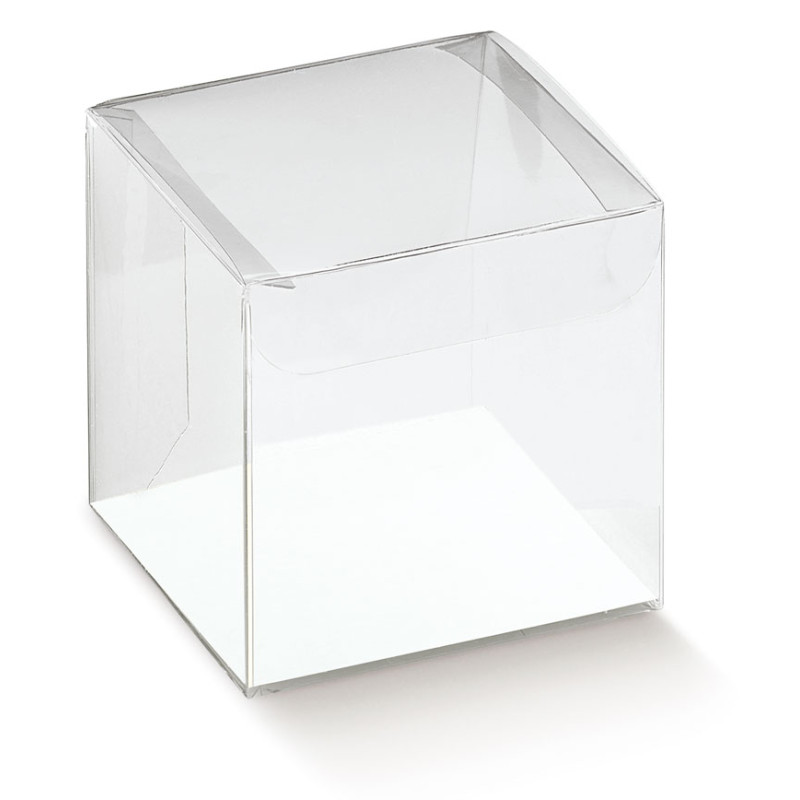 Caixa acetato transparente scatto 40x40x40mm