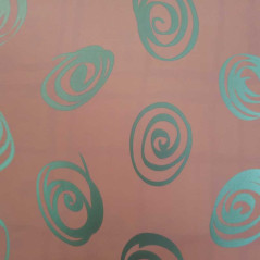 plaine de spirale argent rose papier d’emballage