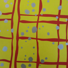 pianura avvolgendo le macchie d'argento di carta giallo