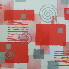 nur Verpackung Papier quadratische Spirale weiß