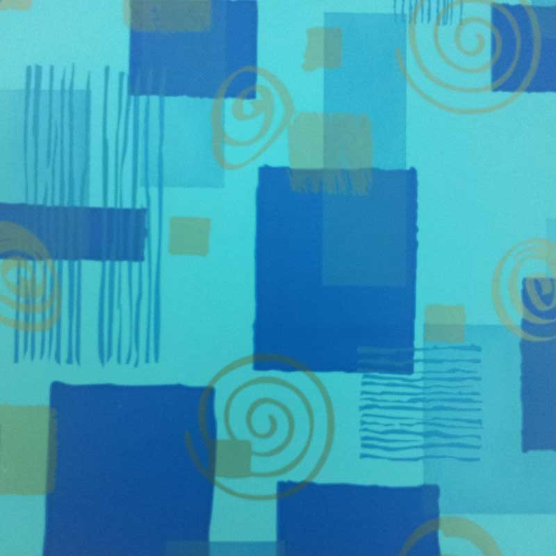 papel de embrulho liso azul claro quadrados espirais