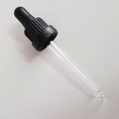 Coperchio in plastica pp18 con pipetta di vetro