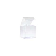 Transparent acetate box scatto 40x40x40mm