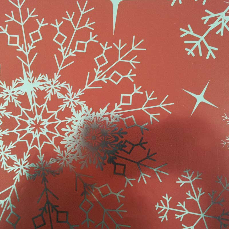 papel de embrulho liso vermelho brilhante neve