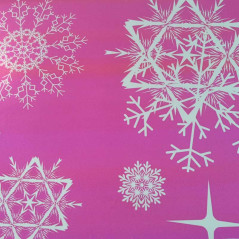 einfachen Geschenkpapier Lilas brillant Schnee