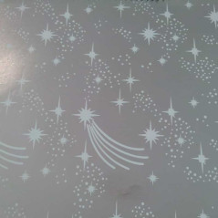 plain wrapping paper silver stars