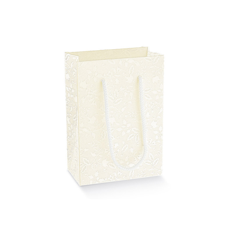 SHOPPER BOX c/cordini harmony bianco 100x50x145