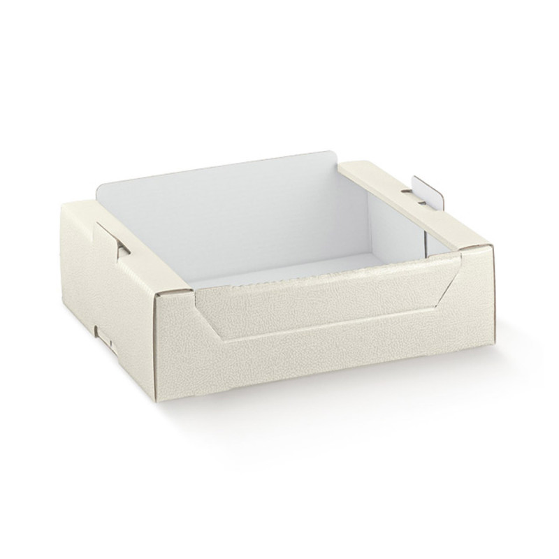 CASSETTA pelle bianco 390x290x250