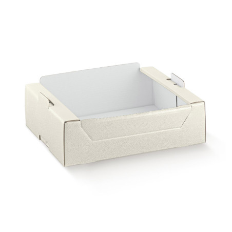 CASSETTA pelle bianco 390x290x250