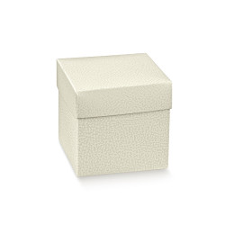 Boite carton cadeaux pelle bianco 250x250x200