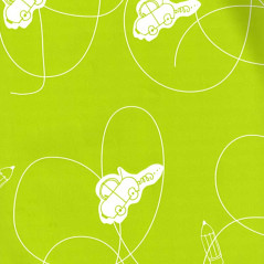 einfachen Geschenkpapier grüne Autos