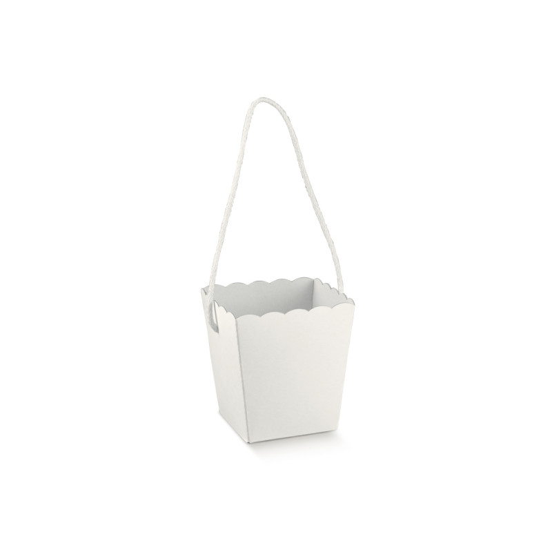 VASO con cordino white 150x150x180