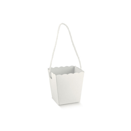 VASO con cordino white 150x150x180