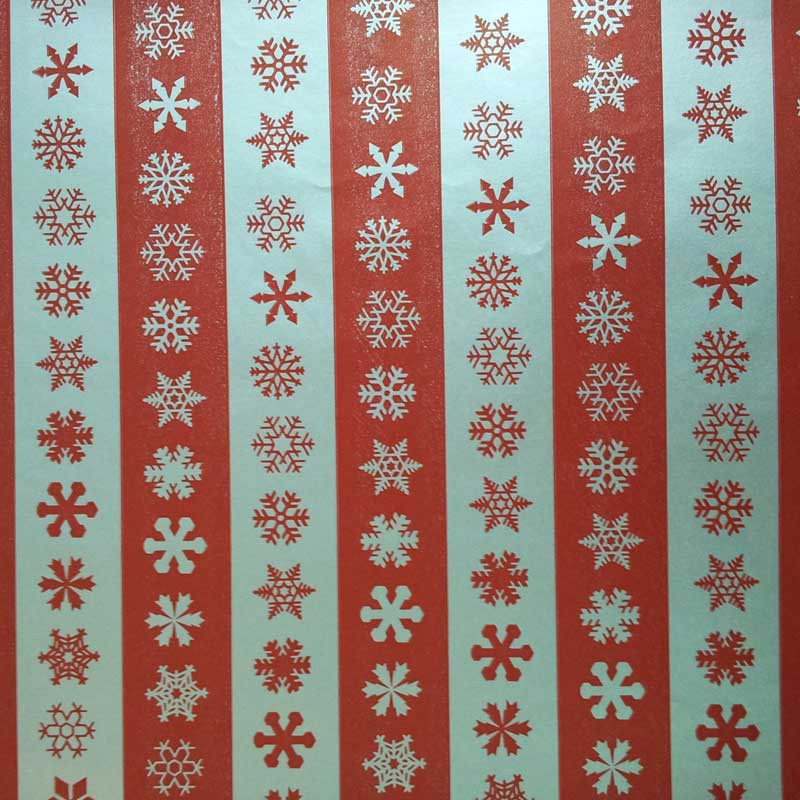papel de embrulho liso vermelho neve prata