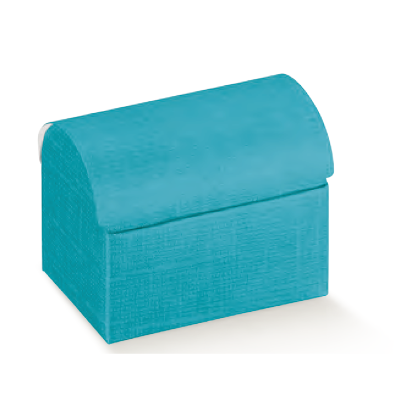 COFANETTO seta bluette 70x45x52