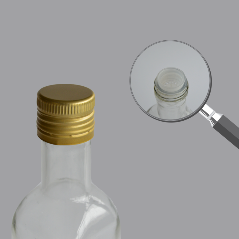 Tampa roscada 16 furos dourada