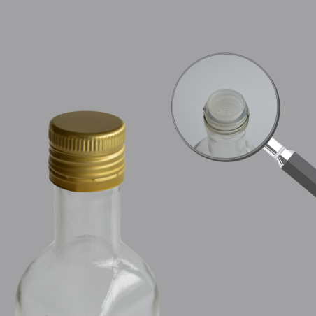 Tampa roscada 16 furos dourada