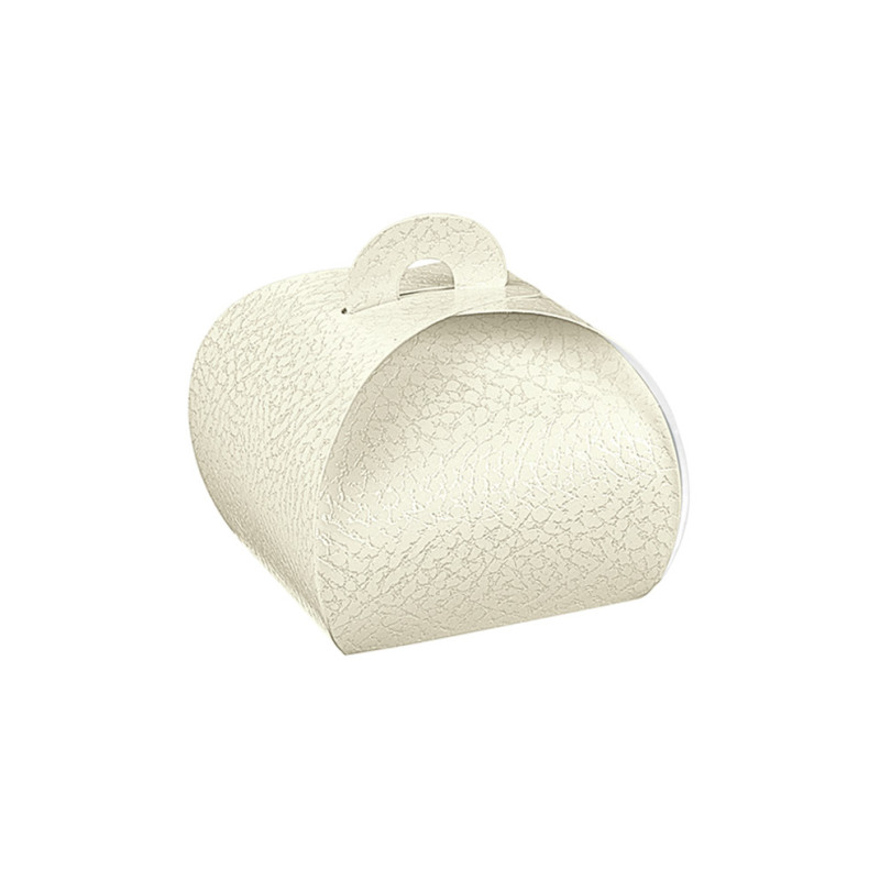 TORTINA pelle bianco 75x75x75