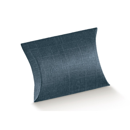 Caixa almofada juta blu 70x70x25