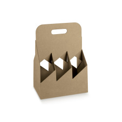 Boite pour bouteille de Vin CESTELLO 4 bouteilles 270x180x350mm