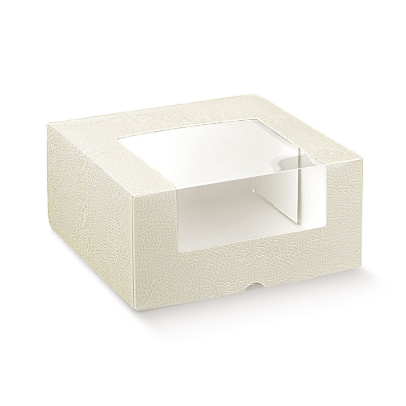 PRONTA c/finestra pelle bianco 250x250x100