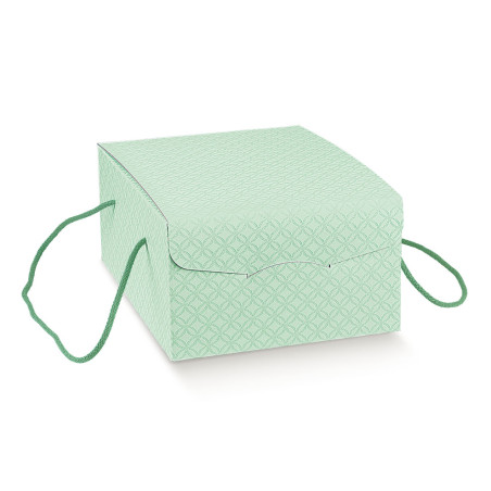 SEGRETO c/cordini matelasse verdino 270x210x120