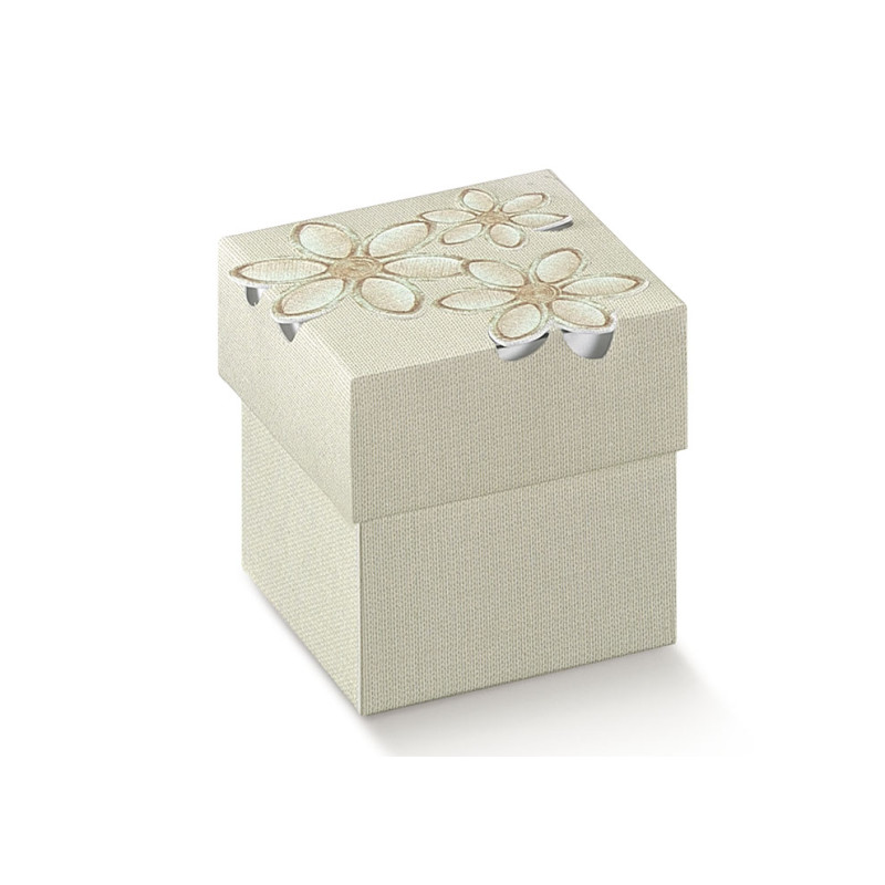 F/C fiore ricamato 50x50x50