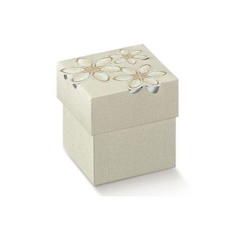 F/C fiore ricamato 50x50x50