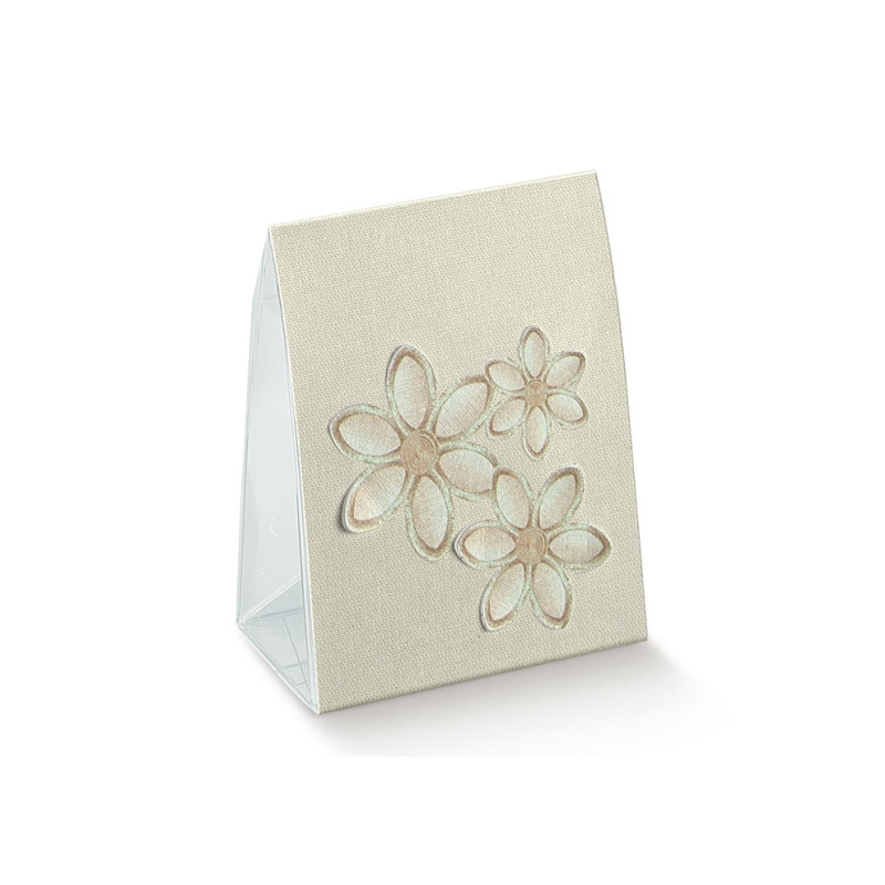 Vela fiore ricamato 70x40x85