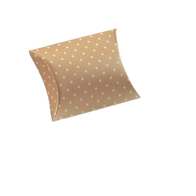 Caixa almofada dots nocciola 70x70x25