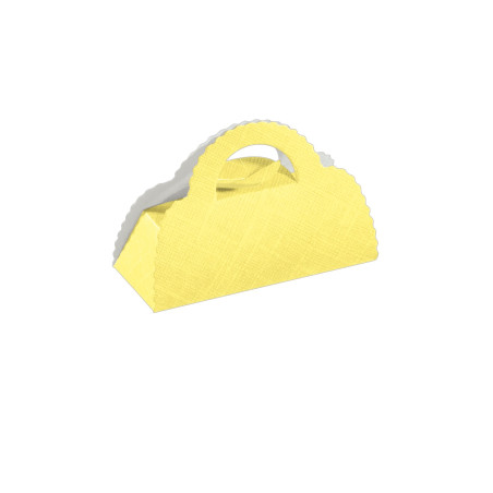BORSA CLIP seta giallo 100x40x68