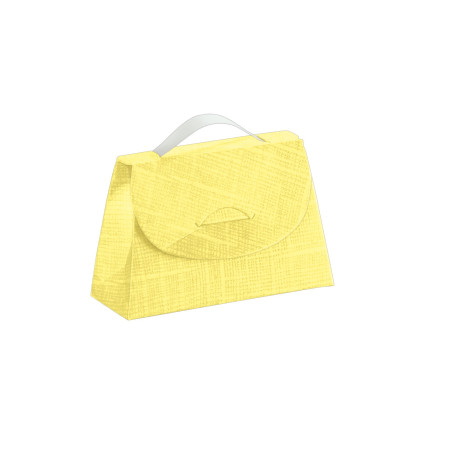 CARTELLA seta giallo 85x30x55