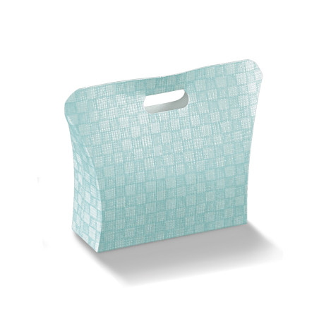 Borsetta New quadri celeste 80x25x80