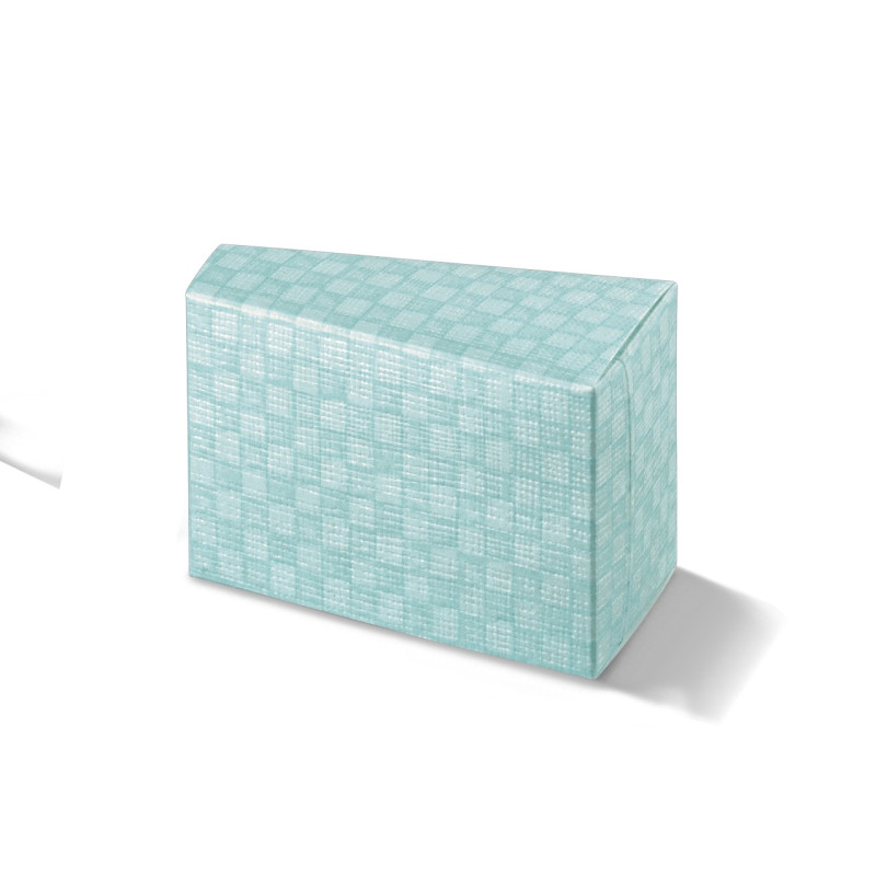 Fetta Torta  quadri celeste 80x45x50