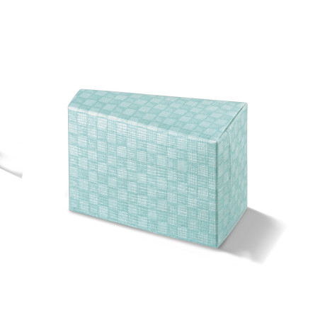 Fetta Torta  quadri celeste 80x45x50