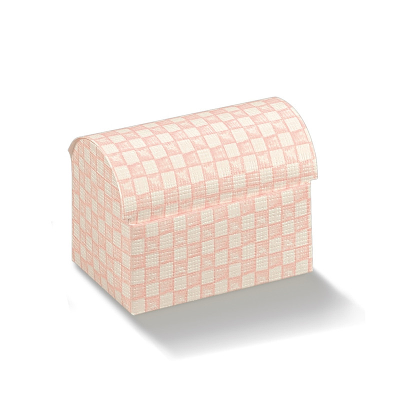 Cofaneto quadri rosa 70x45x52