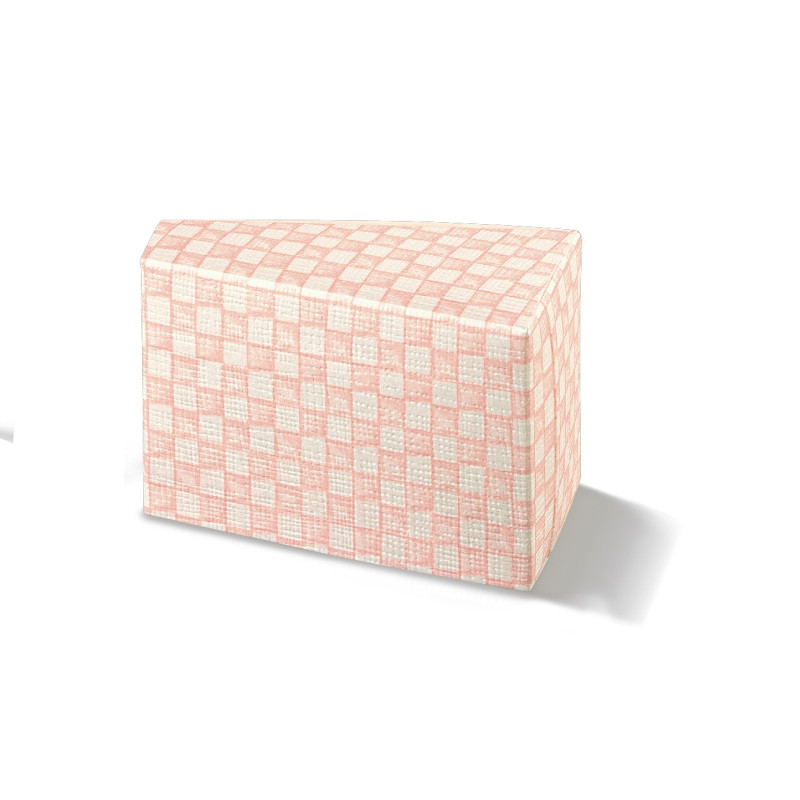 Fetta Torta  quadri rosa 80x45x50