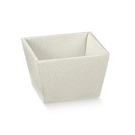 VAS.CON.210X210X90 PELLE BIAN