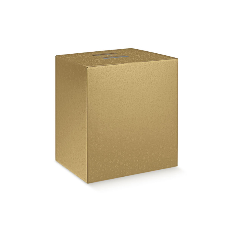 CUBOTTO 330X250X350 SFERE ORO