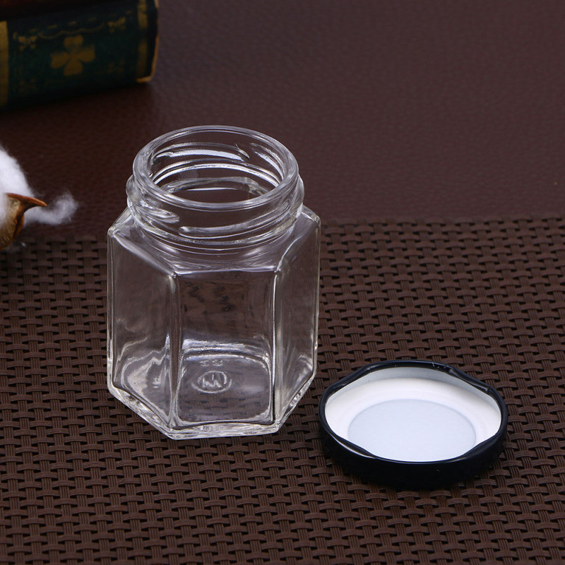 Pot de Confiture Hexagonal 80ml| Bocaux en Verre