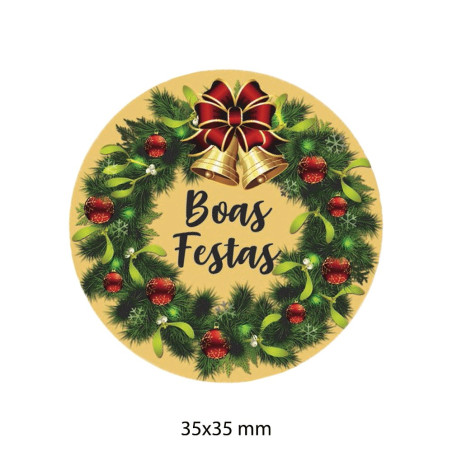 Etiqueta Autocolante de Natal 11