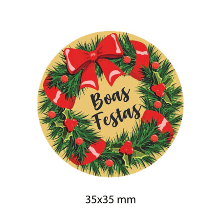 Etiqueta Autocolante de Natal 12