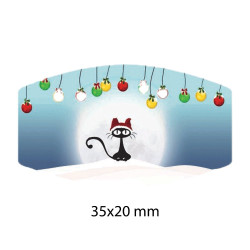 x250  Etiquete Noel Autocollant n8